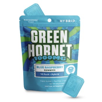 Green Hornet - Gummies - Blue Raspberry Extra Strength 1000mg